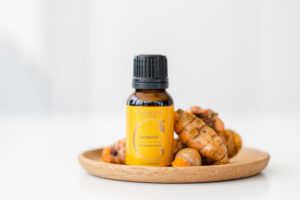 Turmeric Oil and turmeric roots